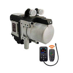 Nuevo Calentador de Agua con Termostato Diésel de 12V y 6kW, Kit de Precalentamiento con Interruptor LCD, Silenciador Remoto y Bomba para Camiones/Furgonetas/Automóviles - Product Image 1