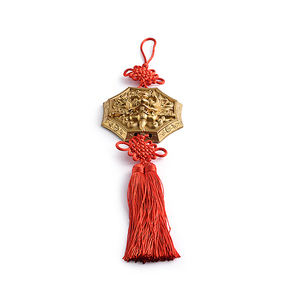 Pendentif en laiton de haute qualité avec nœud chinois, logo personnalisé, fourni directement par l'usine - Product Image 3