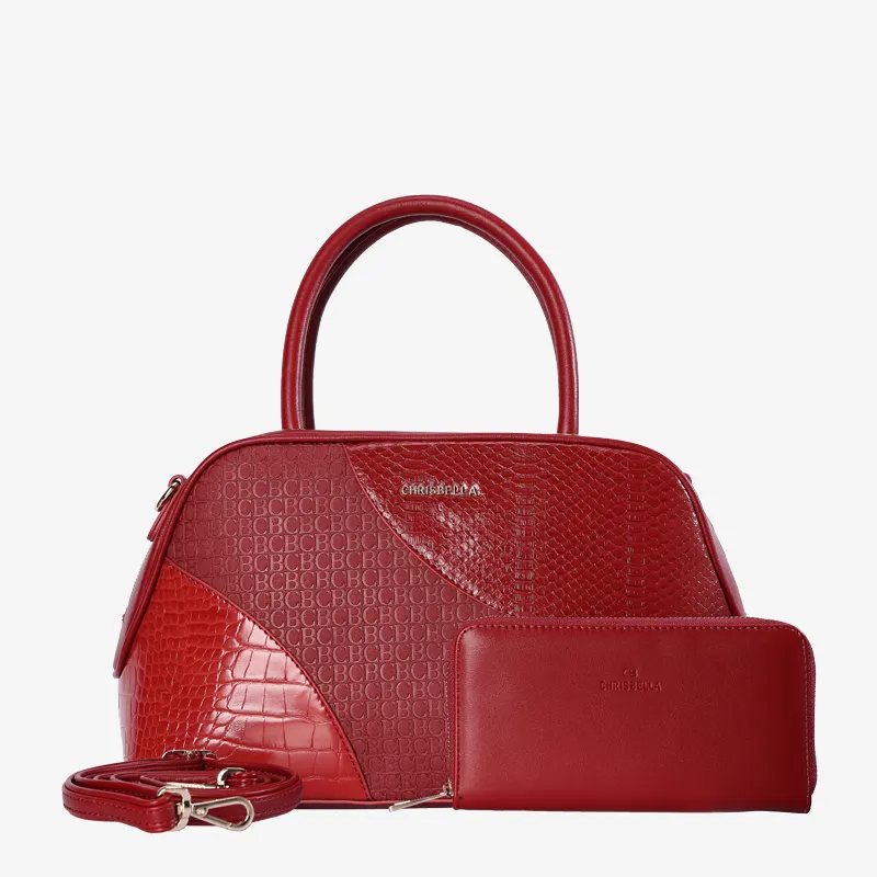 Susen Chrisbella 2022 bags crocodile print serpentine handbag letter splicing leather Luxury women purses and handbags ladies