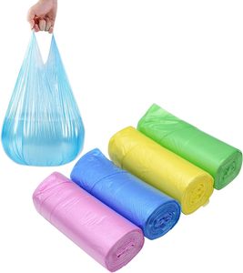 Factory Direct Customizable HDPE Vest Garbage <b>Bags</b> with Star Sealing T-Shirt Style Carton <b>Packed</b> for Household Use - Product Image 1