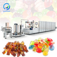 OCEAN Volledig Automatische 50 Kg/uur Jelly/Pectine Gummy/Zachte Gelatine Snoepmachine Productielijn Te Koop