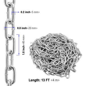Chaîne à maillons soudés en acier inoxydable 304 robuste de 3/16 pouce, chaîne de suspension, chaîne de balançoire, chaîne métallique de haute qualité, <span class=keywords><strong>vente</strong></span> chaude usine - Product Image 2