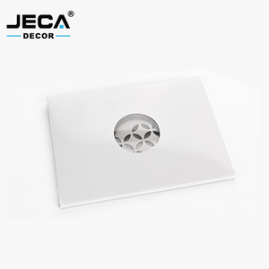 Estante de Ducha Esquinero Empotrado de Acero Inoxidable con Drenaje de Rejilla Cuadrada, Estante de Almacenamiento Triangular Montado en la Pared para Baño - Product Image 5