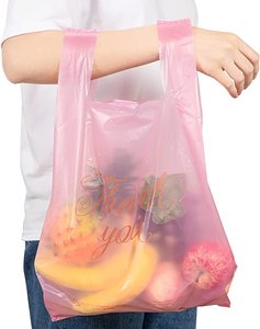 Embalaje transparente Bolsa de plástico Compras Color Camiseta Bolsas con logotipo - Product Image 3