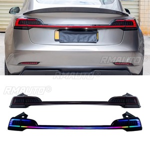 For Tesla <b>Model</b> 3 2019-2023 LED Daytime Running Light Waterproof Fog Lamp Car Taillight Assembly Body <b>Kit</b> - Product Image 2
