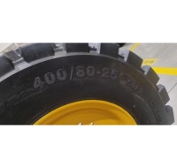 Nouvelle roue à roulement à billes anti-crevaison 400/80-25 en polyuréthane plein, capacité de charge lourde 530 kg, pour chariot de protection minier