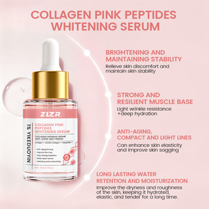 ไตรเปปไทด์-1 คอลลาเจน พิงค์ เปปไทด์ ไวท์เทนนิ่ง ลิควิด เซรั่ม 30 มล. ลดเลือนริ้วรอย บำรุงผิวชุ่มชื้น คอลลาเจนละลายน้ำได้ สำหรับดูแลผิวหน้า - Product Image 4