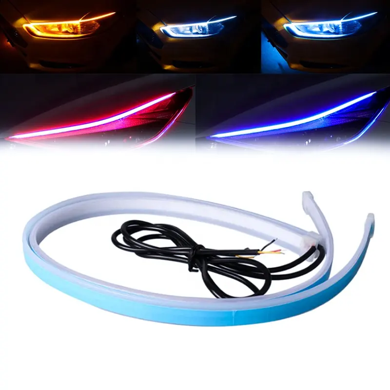 Multicolor RGB Flexible LED Light Bar Kit Daytime Running Lights Wireless Remote-auto electronics