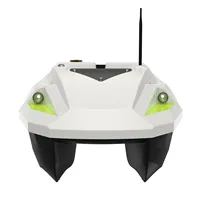Bateau d'appât de pêche électrique RC à double coque GPS 100 12V 500m de portée à distance lumière LED 2KG leurres de poisson appâts de retour automatique à la maison