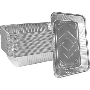  Aluminum Pans Half Size, 9X13, Extra Heavy Duty