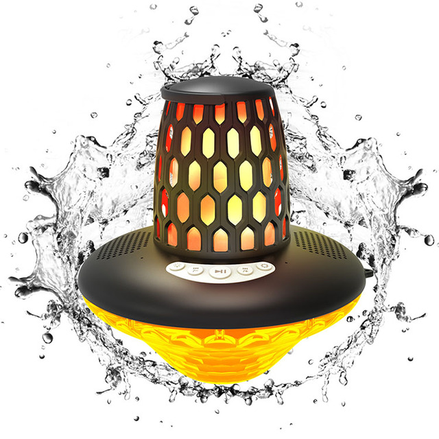 Hot Sale High-end Waterproof Wireless Floating Led Light Speaker for Outdoor Pool Use