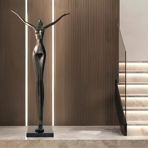 Sculpture de figure féminine <span class=keywords><strong>nue</strong></span> <span class=keywords><strong>en</strong></span> métal de décoration <span class=keywords><strong>en</strong></span> bronze grandeur nature - Product Image 5