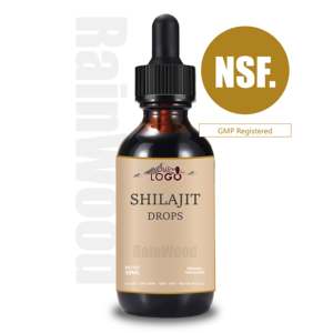 Gotas Líquidas de Shilajit Rainwood Enriquecidas con Ácido Fúlvico, Minerales Traza <span class=keywords><strong>y</strong></span> Mezcla Adaptógena, Shilajit en Gotas con Servicio OEM - Product Image 1