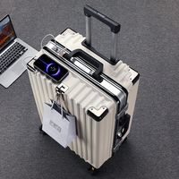Ensemble de Bagages Aluminium à Cadre Vente Chaude, Valise de Voyage Homme Robuste d'Affaires Grande Capacité