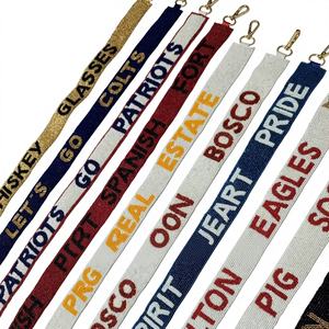 Handmade Custom Beaded Nickel Handbag Strap Colorful Adjustable <b>Bag</b> Strap Trendy Fashion Accessories for <b>Totes</b> Clutches CRAFTS - Product Image 1