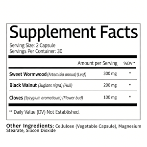 Cápsulas de Ajenjo, Nuez Negra y Clavo - Soporte Natural para la Salud Intestinal y Digestiva, Limpieza Herbal del Intestino, Apto para Veganos - Product Image 5