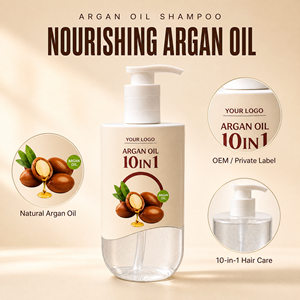 Shampooing capillaire à l'huile d'argan 300g en gros, végétalien, nourrissant, anti-frisottis, nettoyant en profondeur, soin capillaire professionnel, marque privée, approvisionnement en vrac - Product Image 1