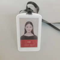 Badge d'identification électronique NFC à encre électronique de 3,7 pouces alimenté par batterie, plaque nominative, carte d'identité professionnelle, badge de travail numérique, étiquette d'affichage numérique du nom