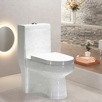 WC monobloc en céramique YIDA, à double chasse, moderne, pour villa, avec siphon en S, à poser au sol