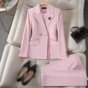 Conjunto <span class=keywords><strong>de</strong></span> Pantalones <span class=keywords><strong>y</strong></span> Blazer Elegante <span class=keywords><strong>para</strong></span> <span class=keywords><strong>Mujer</strong></span>, Estilo Formal <span class=keywords><strong>para</strong></span> Oficina, Traje <span class=keywords><strong>de</strong></span> Trabajo <span class=keywords><strong>para</strong></span> Todas las Temporadas 2026 - Product Image 1