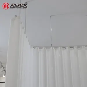 Wall Mounting S Folding Track Hospital Bed Rails Customized Manual Silent Aluminum Electrophoresis Flexible Curtain Rail