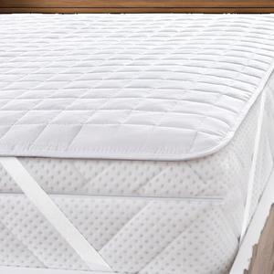 Coprimaterasso FAM Home 90x200cm I Alese I Angoli Elasticizzati I Naturale Traspirante Lavabile in Lavatrice I Copriletto per Adulti - Product Image 2