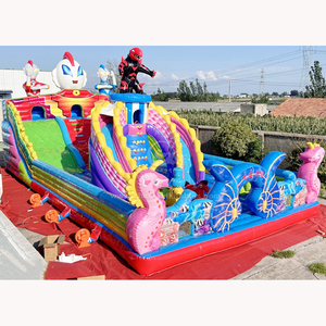 <span class=keywords><strong>Parque</strong></span> de Juegos Inflable con Diseño de Dibujos Animados, Material de PVC, Alquiler para Fiestas Infantiles, Fácil de Instalar, Protección UV, Resistente al Fuego - Product Image 3