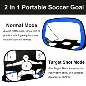 But <span class=keywords><strong>de</strong></span> football multifonctionnel à double usage, pliable et portable, pour l'entraînement en extérieur et les jeux au parc - Product Image 3