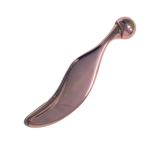 Masajeador Facial de Metal Color Oro Rosa, Tabla Gua Sha con Forma de Delfín y Bola Redonda para el Cuidado de Ojos y Cuello - Product Image 4