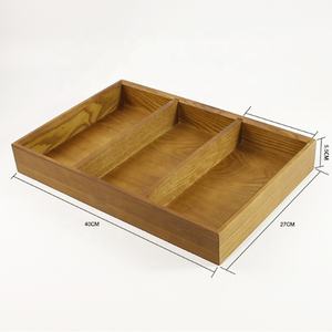 Boîte à fruits secs en bois de pin à compartiment unique Plateau à bonbons en bois pour le stockage des collations Pot de cuisine Laque de stockage des épices - Product Image 5