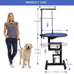 طاولة تجميل للكلاب قابلة للطي ومستدامة، سهلة الاستخدام مع رافعة هيدروليكية هوائية، منخفضة الضوضاء، معدات تجميل الحيوانات الأليفة - Product Image 3