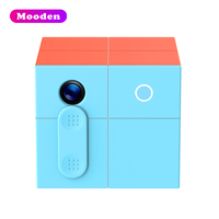 Consola de Juegos con Sensor de Movimiento AI Mooden M58 Cube, Consola de Juegos Interactiva Todo en Uno para el Hogar, Mini Proyector para Fiestas Familiares y Infantiles