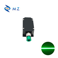 Module de diode laser vert industriel à haute luminosité, focalisation réglable, 520 nm, 1600 mW, 1,6 W, 12 V, 24 V, longue durée de vie, pour le positionnement