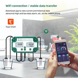 เครื่องตรวจวัดคุณภาพน้ำอัจฉริยะ Tuya Wifi พร้อมฟังก์ชั่น 6 in 1 วัดค่า TDS.EC.PH.ความเค็ม.G.S.Temp เครื่องวัดค่า pH - Product Image 1