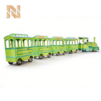 Train sans rails Nova Rides en acier, équipement de parc d'attractions, mini-train pour 24 personnes, train électrique de tourisme, train de dessin animé