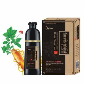 Wholesale Natural Black Brown Burgundy Red Hair Dye Fast Coloring Shampoo For Gray Hair Magic Hair Black Shampoo
