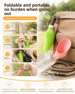 Accesorio Portátil para Botella de Agua para Perros, Bebedero de Silicona para Perros, Dispensador de Agua para Perros, Compatible con Botellas de Agua Estándar - Product Image 2