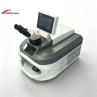 Machine de soudage laser pour bijoux, soudeuse laser de bureau avec caméra CCD pour la réparation de montures de lunettes, or et argent