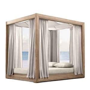 เตียงกลางแจ้งเตียงสี่เหลี่ยมกลางแจ้งโรงแรมวิลล่ารีสอร์ทพักผ่อนในสวนโซฟา - Product Image 5