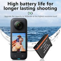 3.85V 1800Mah Rechargeable appareil photo numérique chargeur de batterie de remplacement ensemble pour appareil photo Insta360 X3 Sport