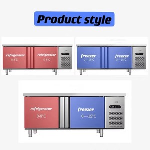 Mesa Refrigeradora de Acero Inoxidable, Consola Congeladora para Restaurante, Cocina, Pizzerí<span class=keywords><strong>a</strong></span>, Mesa Congeladora - Product Image 5