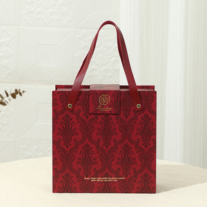 Элитная большая подарочная коробка — квадратная коробка-сумка с откидной крышкой для дней рождения и свадеб, элегантная упаковка для сувениров - Product Image 3