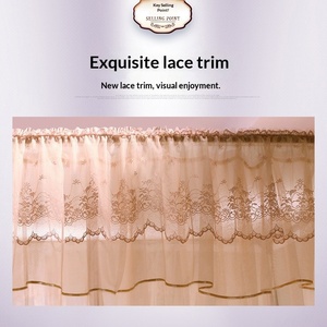 Moustiquaire de lit sur rail, occultante, respirante, pour chambre à coucher, à trois portes, en forme de U, sur pied, sans installation requise - Product Image 3
