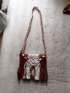 Bolso de Hombro de Algodón Tejido a Mano Basantpriya, Bolso Cruzado con Correa Trenzada, Estilo Bohemio Vintage para Compras de Verano - Product Image 1