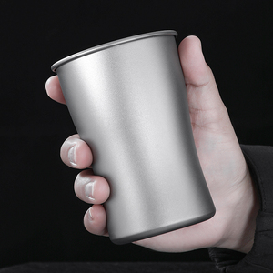Tasse à bière en titane 240ml/420ml/650ml, tasse multi-usages empilable en titane, tasse à thé et à café pour le camping, <span class=keywords><strong>la</strong></span> <span class=keywords><strong>randonnée</strong></span>, les pique-niques, <span class=keywords><strong>la</strong></span> maison - Product Image 5