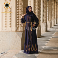 Zaynab Ramadan Abaya Robe abaya plissée faite à la main Designs turcs Nouveautés Dernières Abaya de Dubaï Robe musulmane pour femme