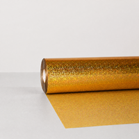 Feuille de marquage à chaud holographique laser argent-or, PET écologique, papier réactif à effet arc-en-ciel pour l'impression d'emballages
