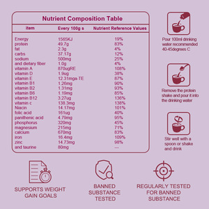 אבקת חלבון לעלייה במשקל Oem/Odm, תמצית צמחים טבעית, תוספת שומנים בריאים, חיזוק מערכת החיסון, אבקת עלייה במשקל - Product Image 3