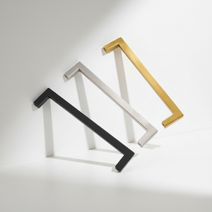 Zinc Alloy Industrial Modern Square Angled Furniture <b>Knob</b> & Handle Set <b>for</b> Exterior Use - Product Image 1