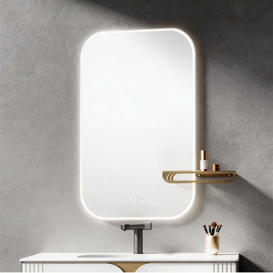 Set di Mobili da Bagno Moderni di Alta Gamma, Mobile Sospeso Bianco con Lavabo Singolo e Specchio LED - Product Image 3